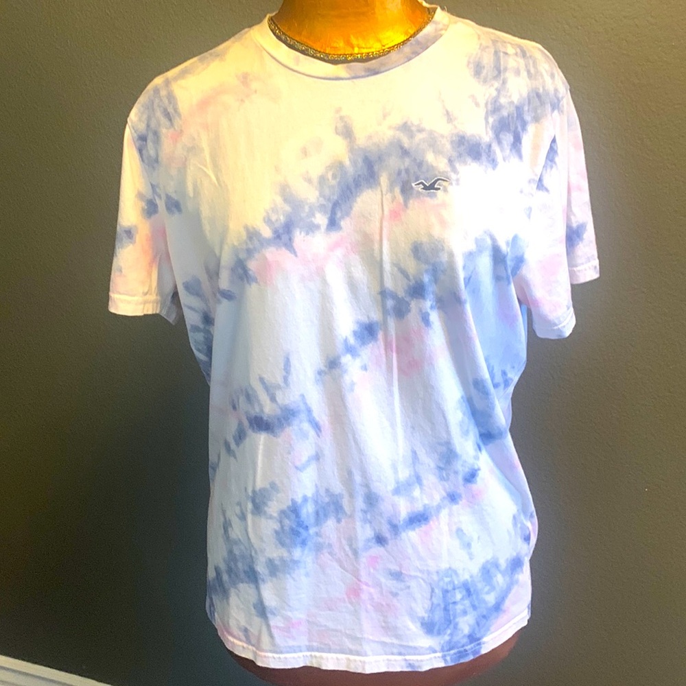 Hollister must have collection men’s tie-dyed T-shirt